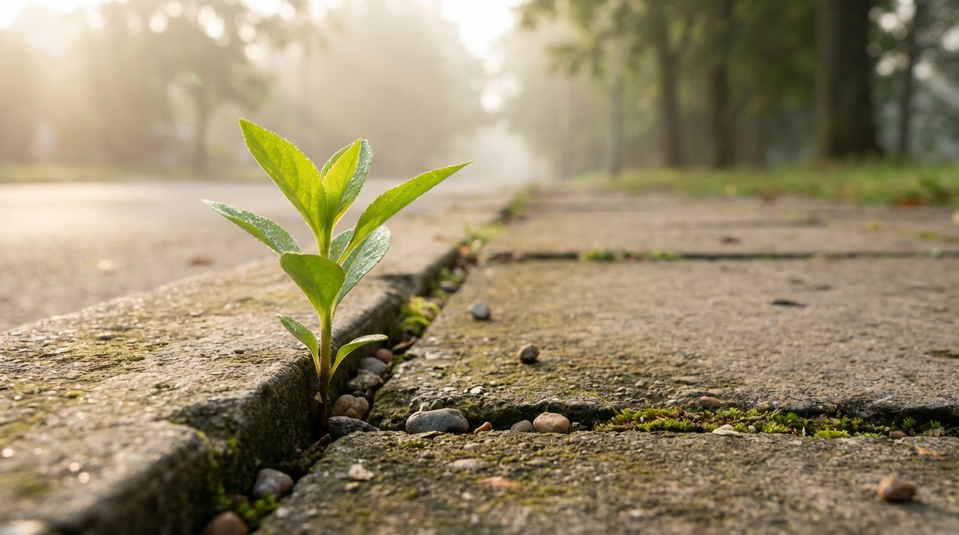 נבט ירוק צומח, מסמל את האופן שבו פוליסת חיסכון יכולה להצמיח את ההון הפנוי של גמלאים.